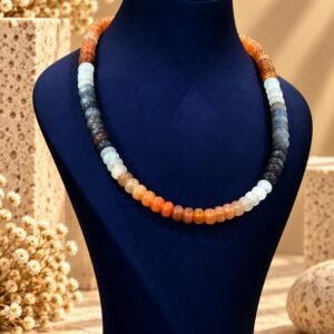 Multi Moon stone Necklace
