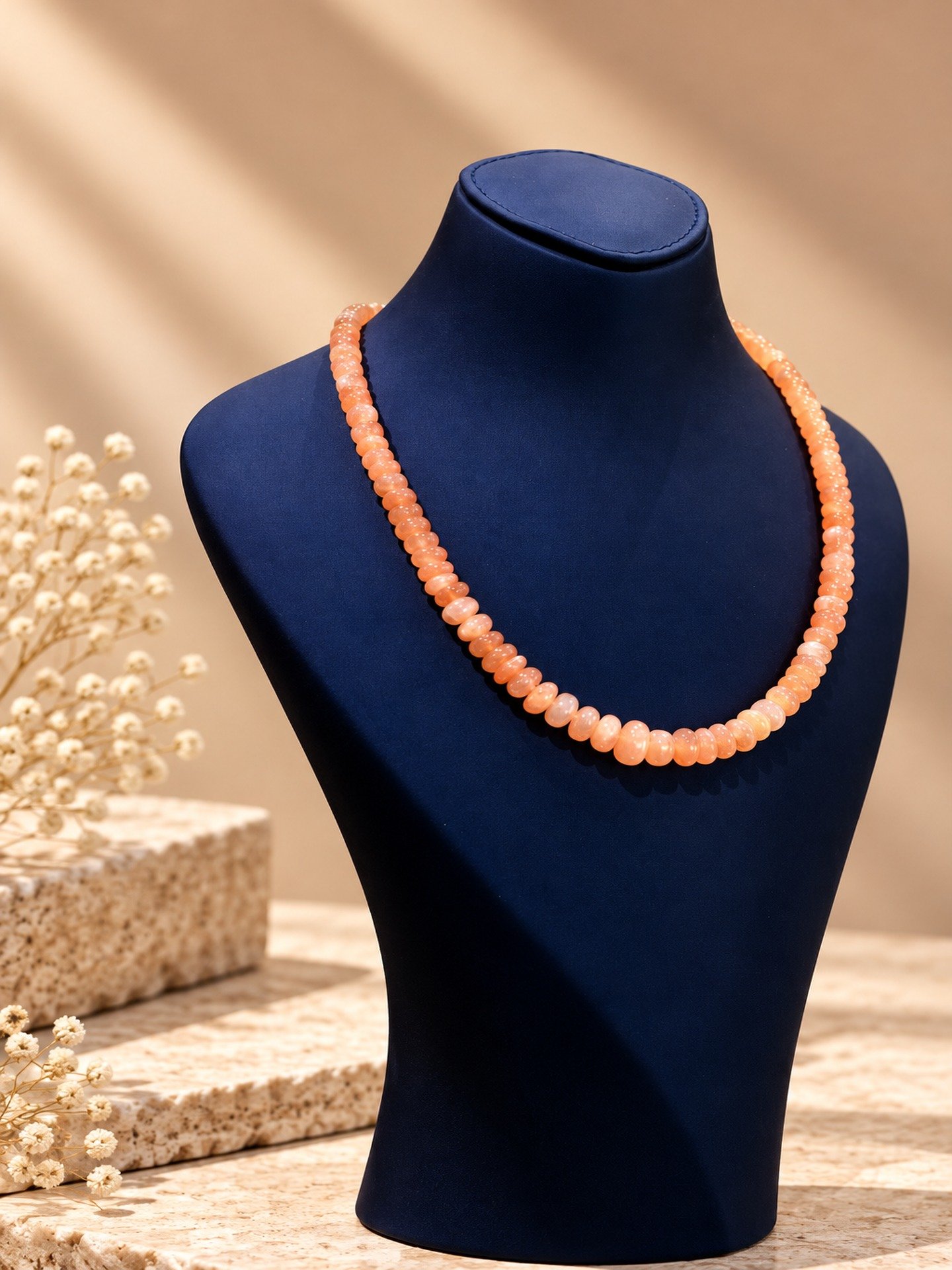 Pink Moon stone necklace - Image 2