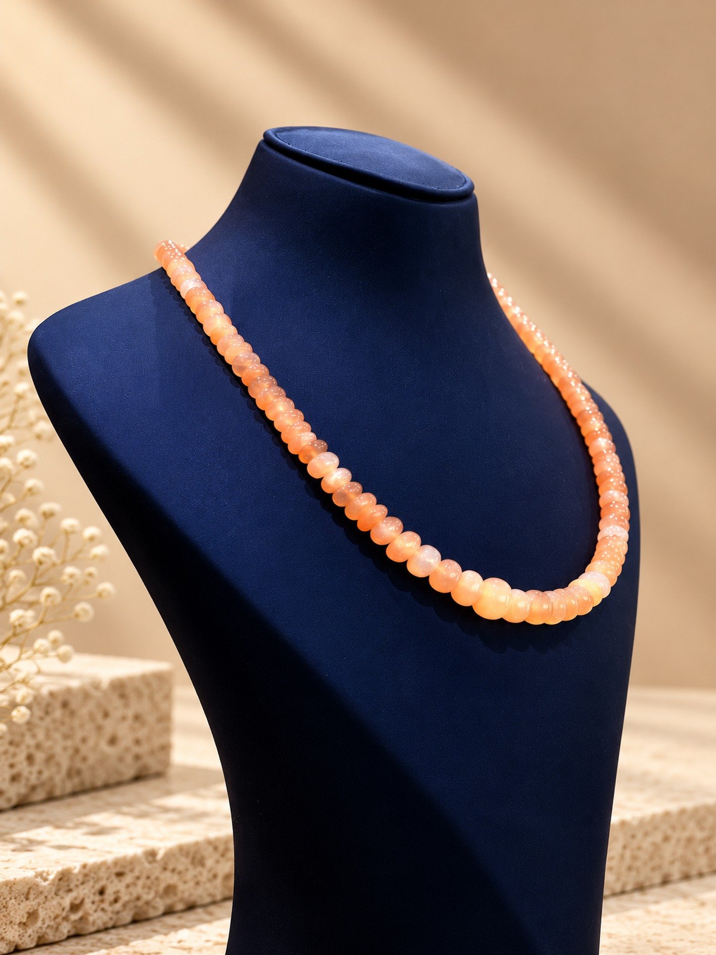 Pink Moon stone necklace - Image 3