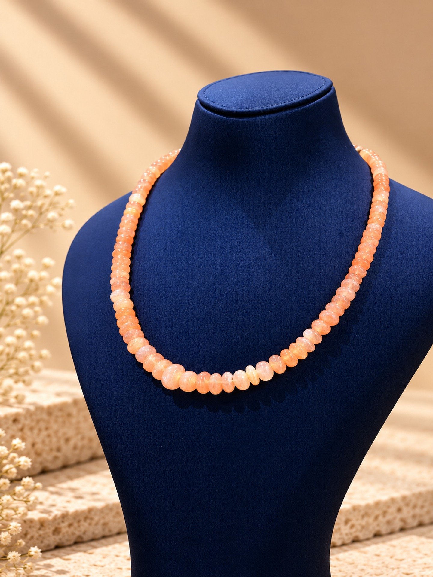 Pink Moon stone necklace - Image 4