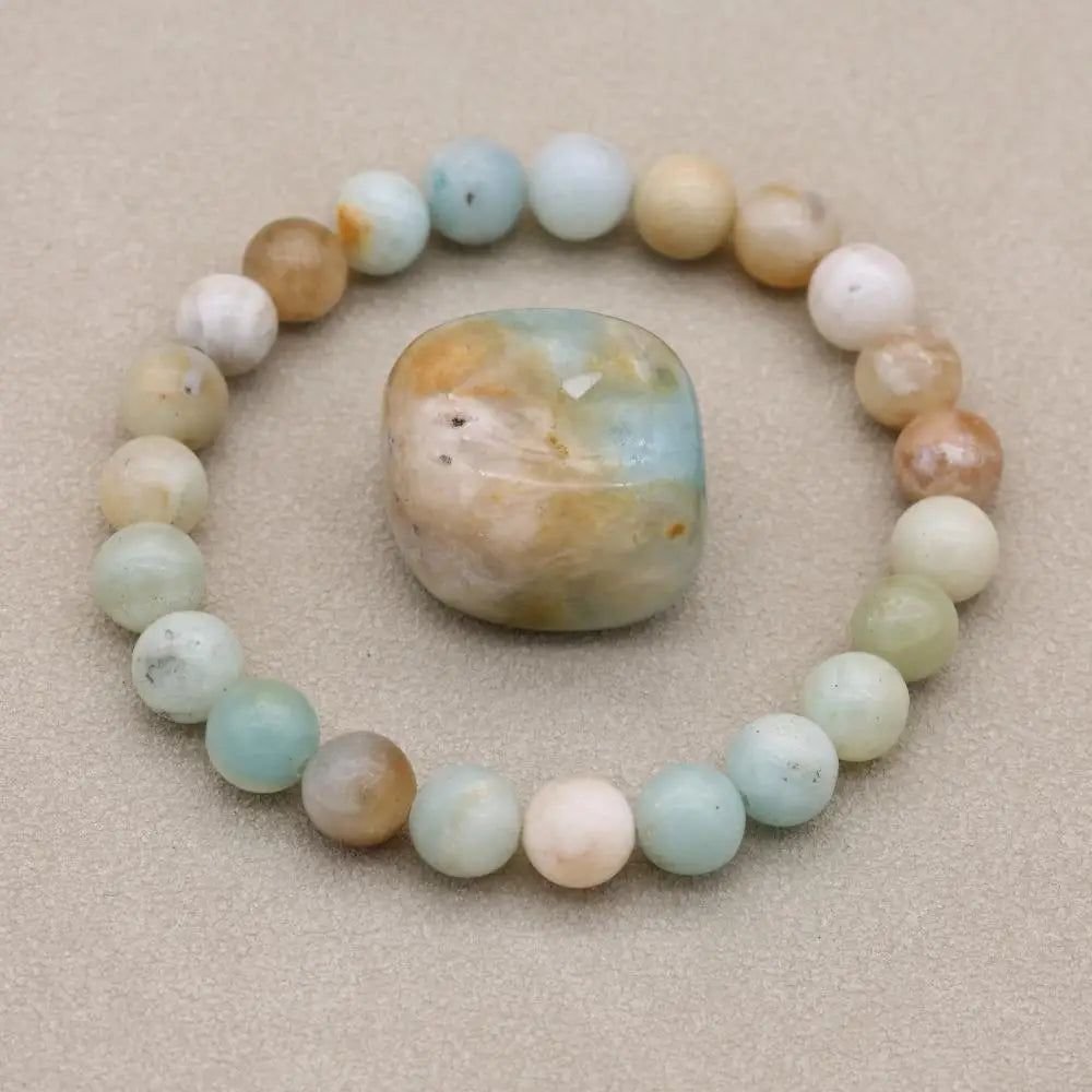 Natural Amazonite Gemstone Bracelet - Image 4