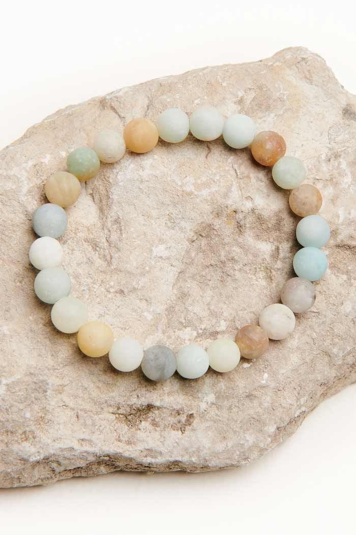 Natural Amazonite Gemstone Bracelet - Image 3