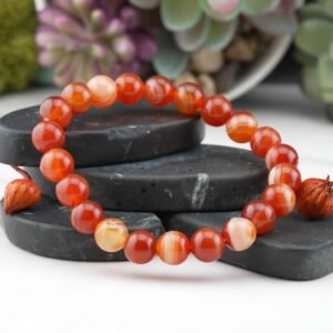 Red Banded Agate Bracelet
