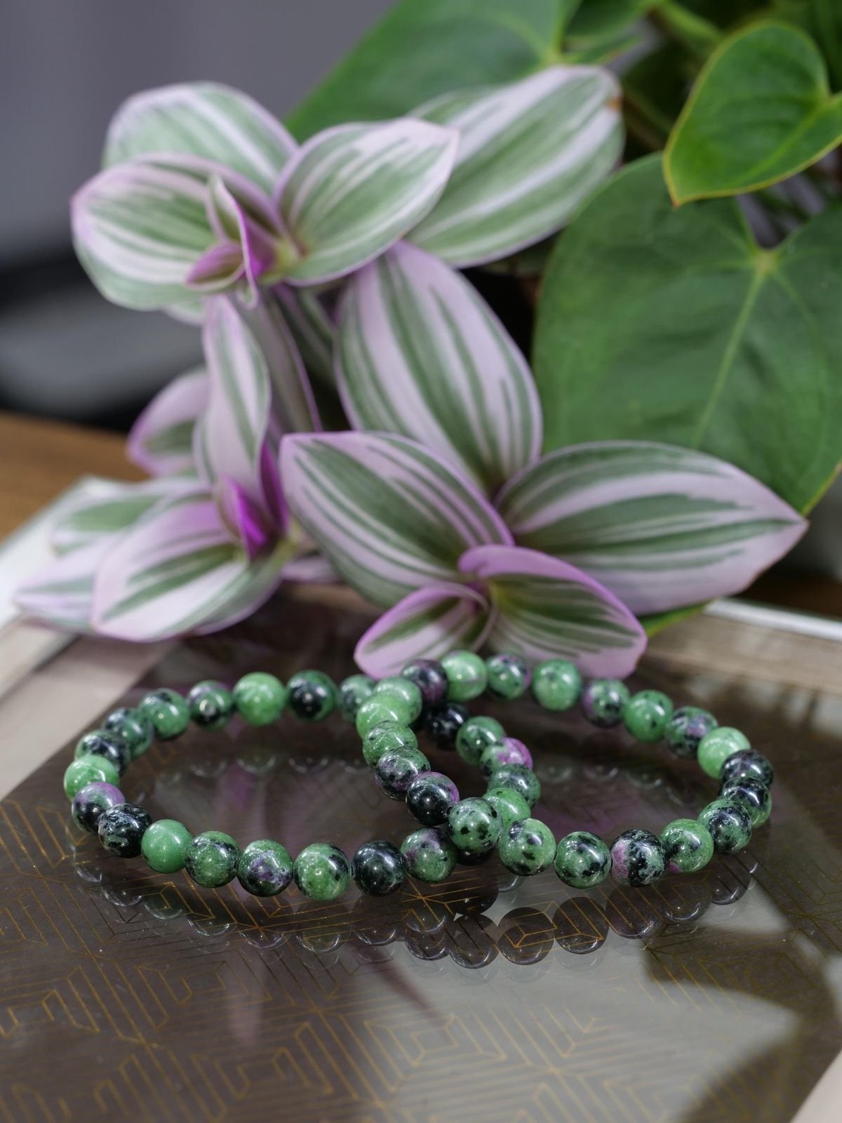 Natural Ruby Zoisite Bracelet - Image 5