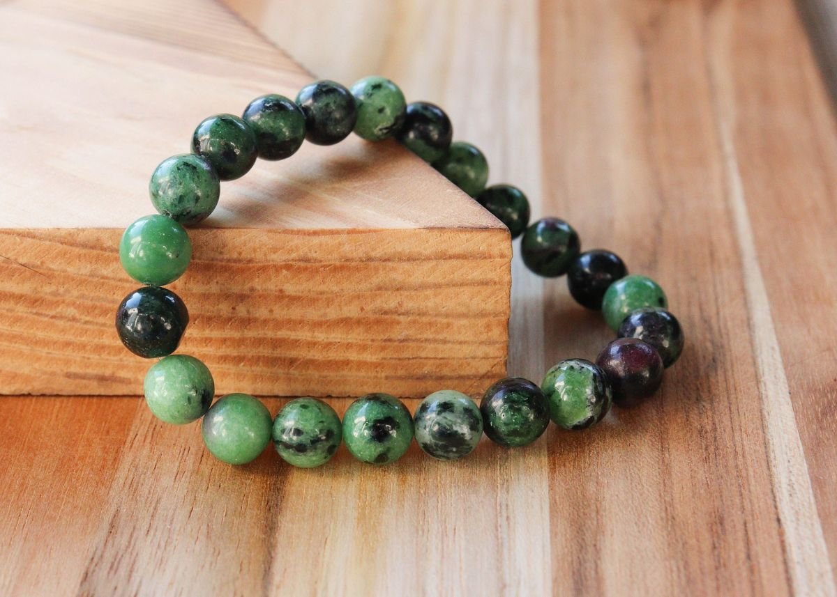 Natural Ruby Zoisite Bracelet