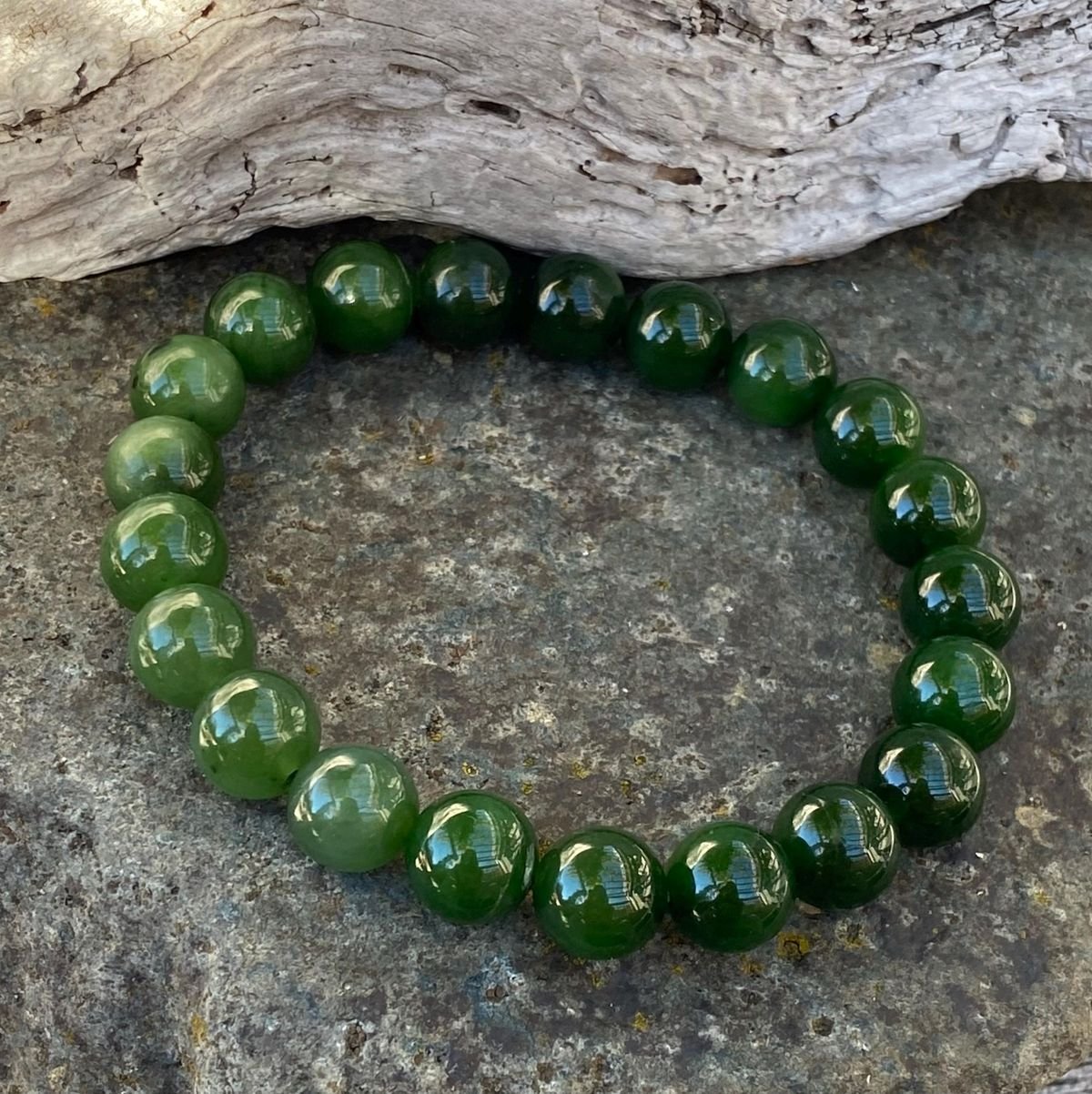 Natural Nephrite Jade Bracelet - Image 3