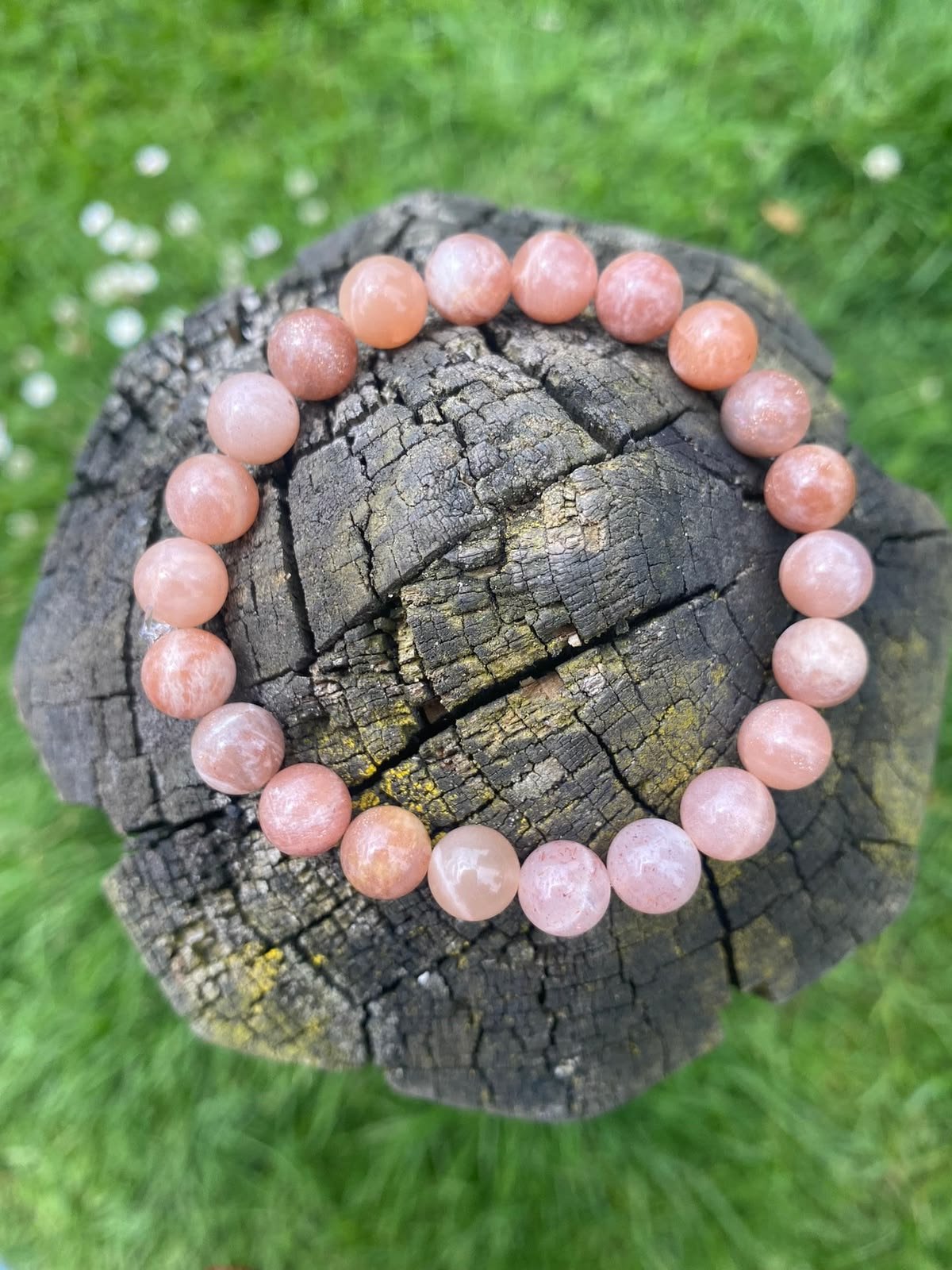 Peach Moonstone Bracelet - Image 4