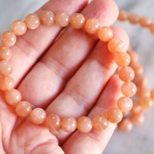 Peach Moonstone Bracelet