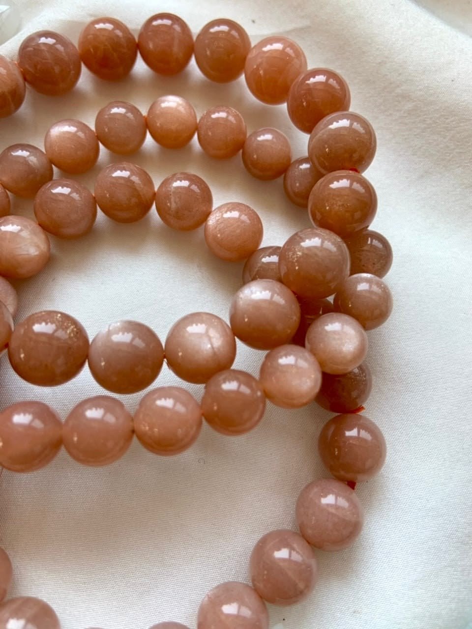 Peach Moonstone Bracelet - Image 3