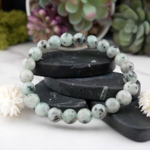White Kiwi Jasper Bracelet
