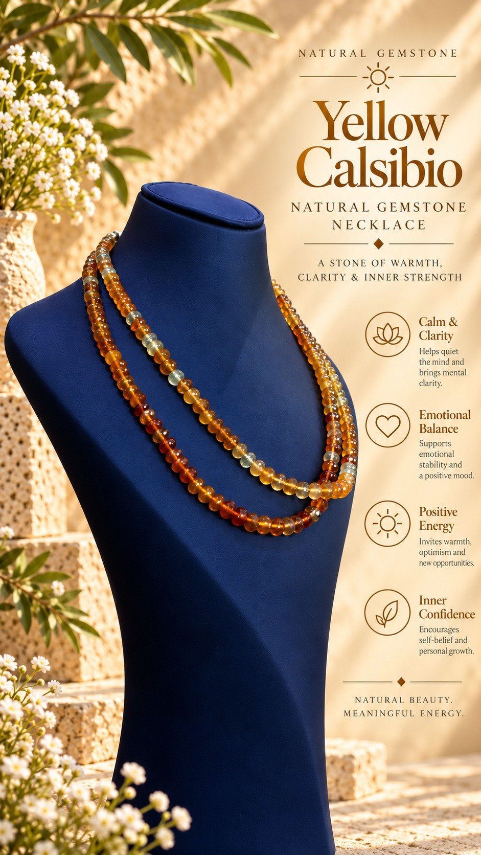 Yellow Calcite Necklaces - Image 2